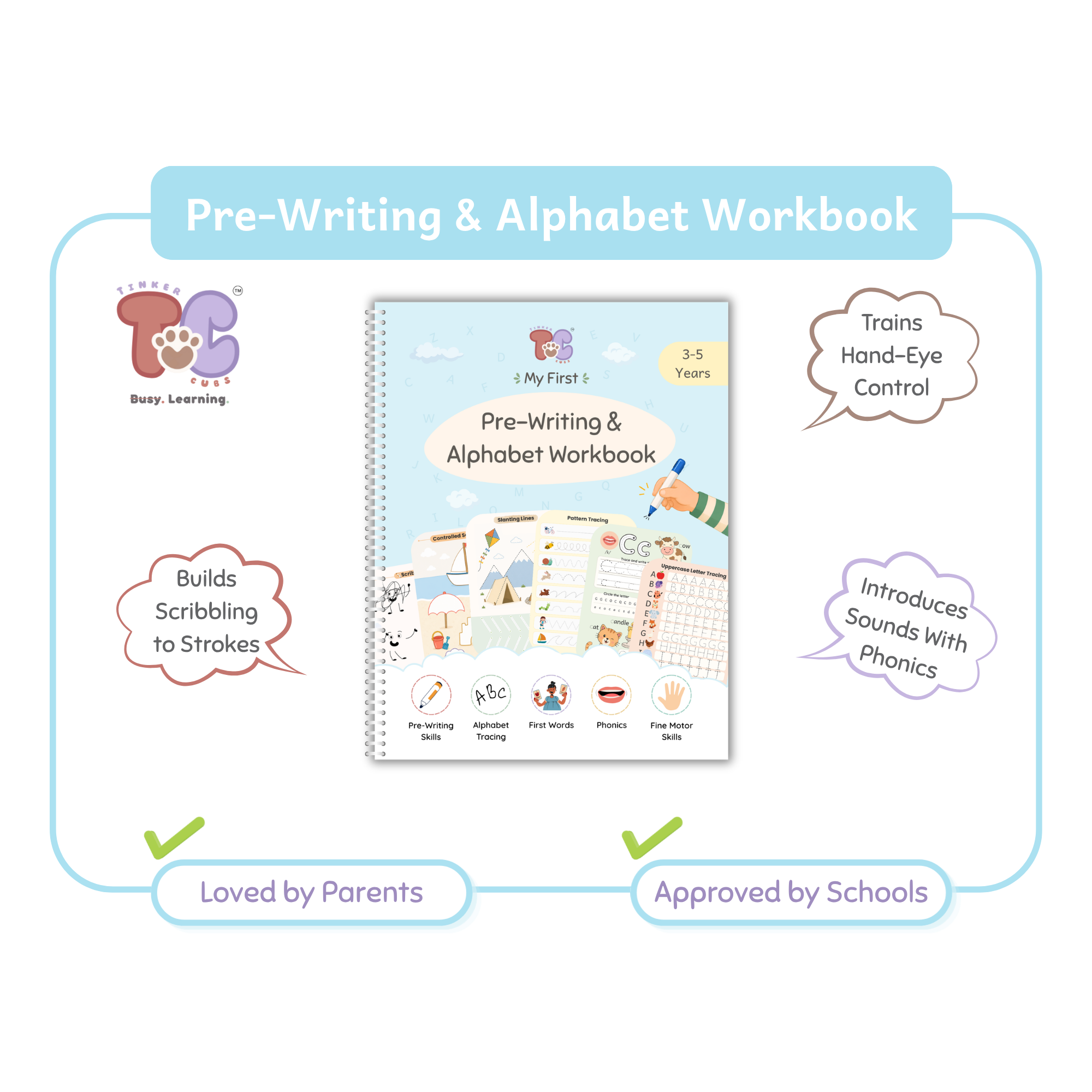 My First Pre-Writing & Alphabet Workbook cover